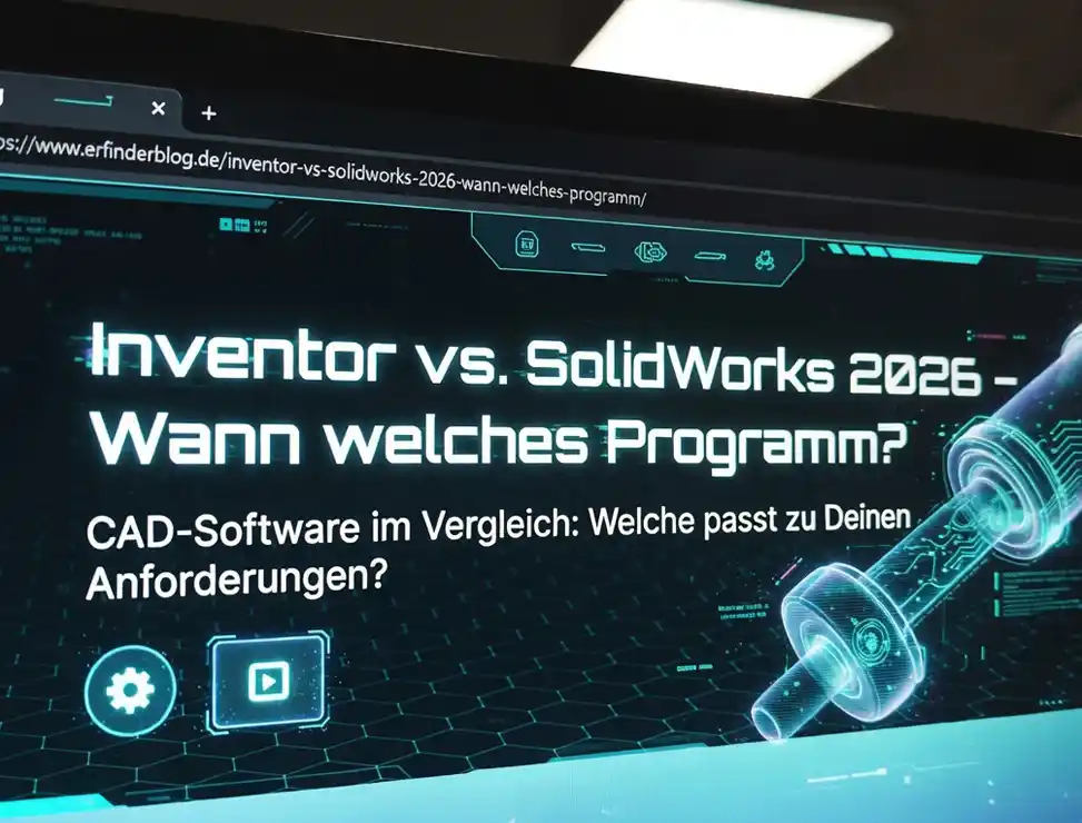 Inventor Programmoberfläche futuristisch