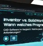 Inventor vs. SOLIDWORKS futuristisch